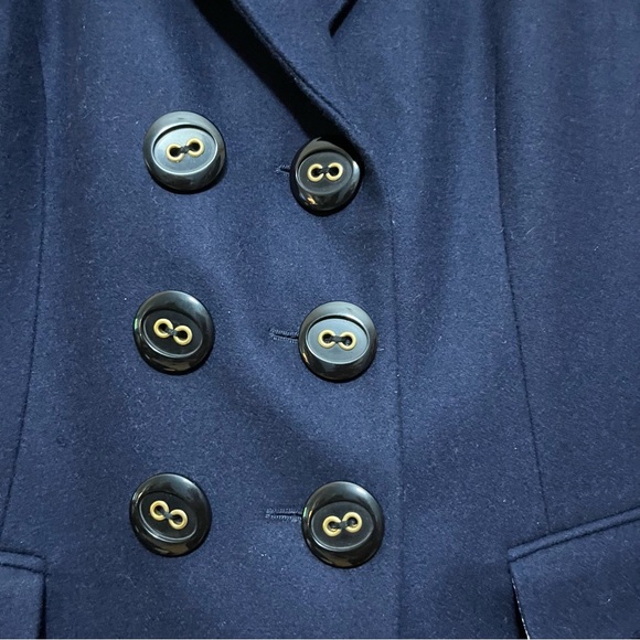 Tulle Anthropologie Wool Blend Pea Coat Size Medium - Picture 4 of 12